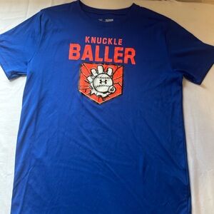 Under Armour Blue and Orange Short Sleeve Tee